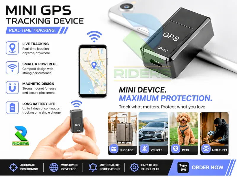 Mini GPS Tracker Device with Voice Callback – Car, Bike & Personal Security